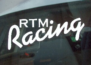 RTM Racing Window Stickers
