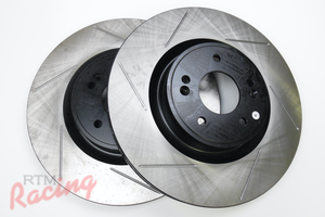 StopTech Slotted 340mm Genesis Rotors for Front Big Brakes: 2g DSM