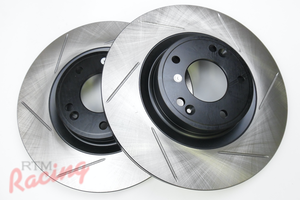StopTech Slotted 320mm Genesis Rotors for Front Big Brakes: 2g DSM