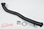 RTM 3" Stainless Downpipe (Flat Black): EVO 8-9
